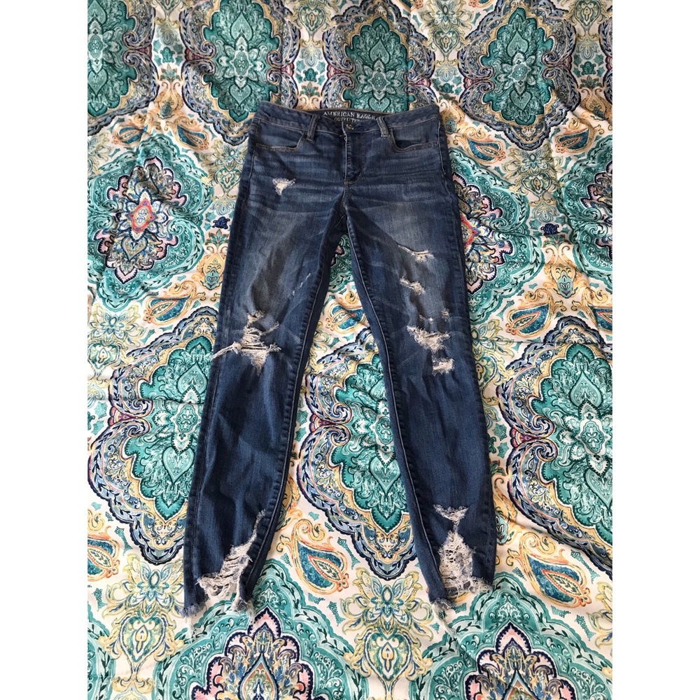 American Eagle Denim X Crop Jeggings